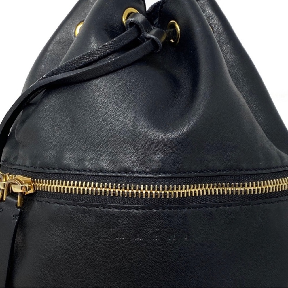 Marni Mini Leather Drawstring Backpack - Picture 3 of 15
